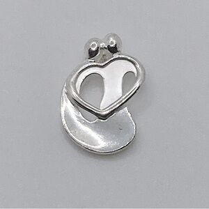 Vtg Sterling Carolyn Pollack Relios Couple w Heart Pendant Signed / .9”